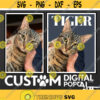 Custom Pet Portrait from Photo Personalized Printable Digital file Dog Cat Art Poster Design 266.jpg