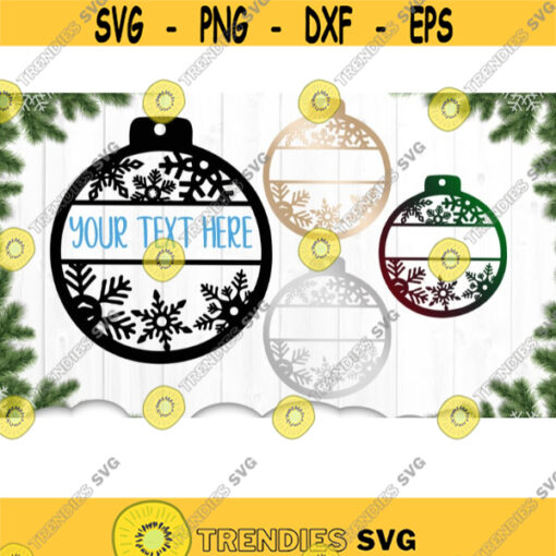 Customizable Christmas Ornament Laser Cut Files Custom Christmas Ornament Svg Christmas SVG Files For Cricut Ornament Cricut Svg Files .jpg
