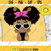 Cute Afro Girl Svg Peekaboo Girl Svg Summer Afro Puff Summer Girl Svg Layered Cut file Svg Dxf Eps Png Design 419 .jpg