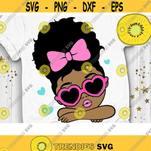 Cute Afro Girl Svg Peekaboo Girl Svg Summer Afro Puff Summer Girl Svg Layered Cut file Svg Dxf Eps Png Design 822 .jpg