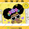 Cute Afro Girl Svg Peekaboo Girl Svg Summer Afro Puff Summer Girl Svg Layered Cut file Svg Dxf Eps Png Design 858 .jpg