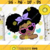 Cute Afro Girl Svg Peekaboo Girl Svg Summer Afro Puff Summer Girl Svg Layered Cut file Svg Dxf Eps Png Design 859 .jpg