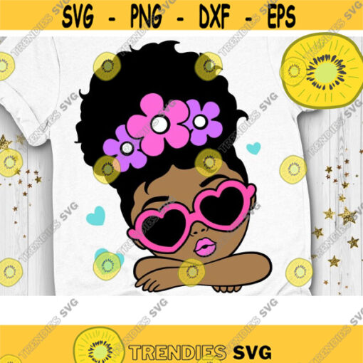 Cute Afro Girl Svg Peekaboo Girl Svg Summer Afro Puff Summer Girl Svg Layered Cut file Svg Dxf Eps Png Design 860 .jpg