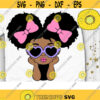 Cute Afro Girl Svg Peekaboo Girl Svg Summer Afro Puff Summer Girl Svg Ribbon Hair Girl Svg Layered Cut file Svg Dxf Eps Png Design 359 .jpg