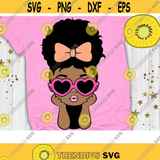 Cute Afro Girl Svg Peekaboo Girl Svg Summer Afro Puff Summer Girl Svg Ribbon Hair Girl Svg Layered Cut file Svg Dxf Eps Png Design 893 .jpg