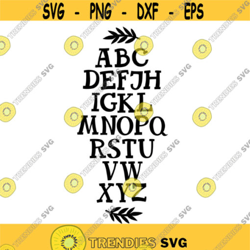Cute Alphabet Hand Lettered Decal Files cut files for cricut svg png dxf Design 266
