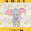 Cute Baby Elephant SVG clip art. Baby Elephant PNG digital clip art. Elephant SVG Digital print. Animal printable wall art. Design 86