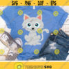 Cute Cat Svg Funny Cat Svg Kids Cut Files Toddler Animal Svg Baby Svg Dxf Eps Png Kid Clipart Cat Shirt Design Silhouette Cricut Design 2950 .jpg