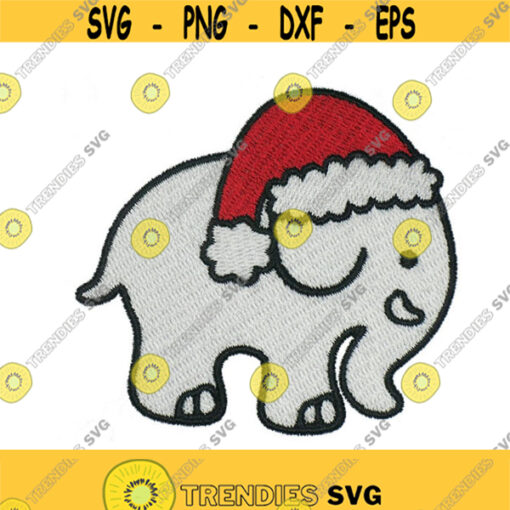 Cute Christmas Elephant Design Monogram Machine Embroidery INSTANT DOWNLOAD pes dst Design 1900