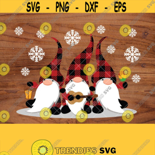 Cute Christmas Gnomes Svg File Christmas Svg Gnomes Svg Gnomes Buffalo Plaid Svg Funny Gnomes Svg Cutting FileDesign 921