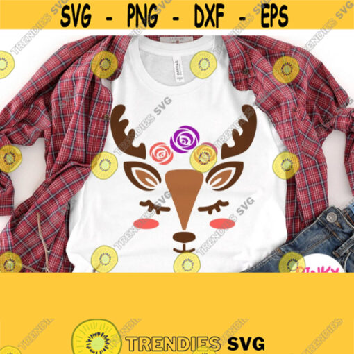 Cute Deer Svg Deer Face Svg Baby Deer Shirt Svg Design for Little Boy or Girl Toddler Infant Kids Children Cricut Silhouette File Design 357