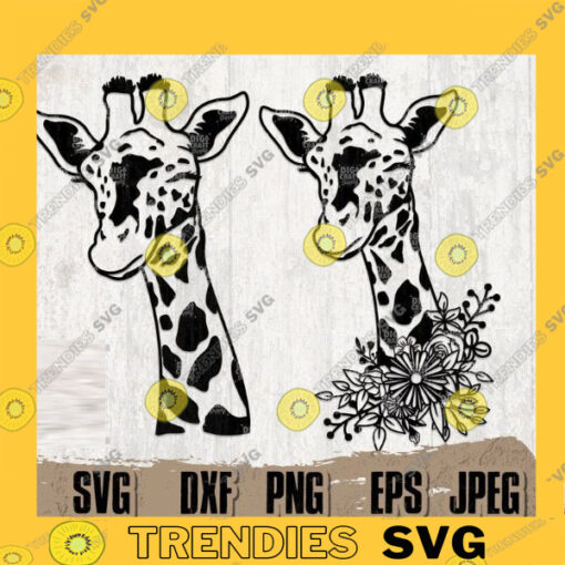 Cute Floral Giraffe svg 2 Cute Giraffe svg Floral Giraffe png Floral Giraffe Clipart Giraffe Cutfile Floral Animal svg Giraffe Stencil copy
