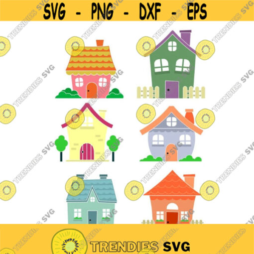 Cute Home House Cuttable Design SVG PNG DXF eps Designs Cameo File Silhouette Design 1750