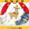 Cute Llama Svg Cinco de Mayo Svg Funny Alpaca Svg Dxf Eps Png Fiesta Cut Files Mexican Clipart Kids Shirt Design Silhouette Cricut Design 2158 .jpg