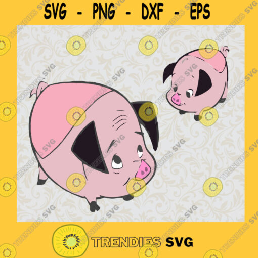 Cute Piggy Svg Pink Pigs Svg Pig Cartoon Svg Disney Cartoon Svg Kid Svg