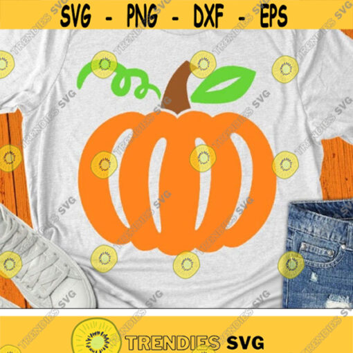 Cute Pumpkin Svg Thanksgiving Svg Pumpkin Svg Dxf Eps Png Halloween Svg Fall Cut Files Pumpkin Clipart Autumn Silhouette Cricut Design 2449 .jpg