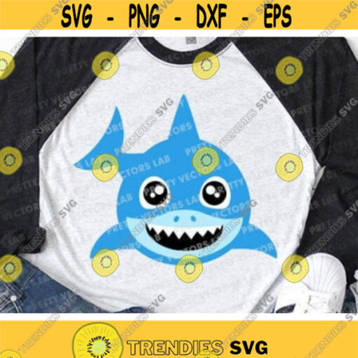 Cute Shark Svg Baby Svg Little Shark Cut Files Boys Svg Dxf Eps Png Kids Shirt Design Shark Clipart Birthday Svg Silhouette Cricut Design 101 .jpg