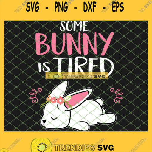 Cute Some Bunny Is Tired Sleep SVG PNG DXF EPS 1