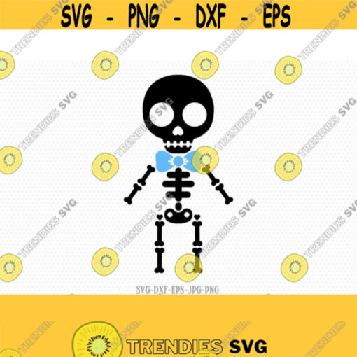 Cute boy skeleton SVG halloween skeleton svg Halloween Svg CriCut Files svg jpg png dxf Silhouette cameo Design 454