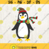 Cute penguin SVG christmas penguin svg penguin svg penguin hat svg penguin clipart cute animal clipart svg Commercial Use Design 692