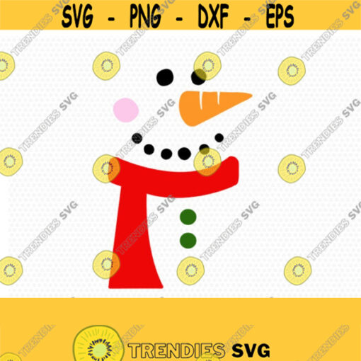 Cute snowman Snowman face Christmas snowman let it snow svg Christmas SVG Cutting File Svg CriCut Files svg jpg png dxf Silhouette Design 725