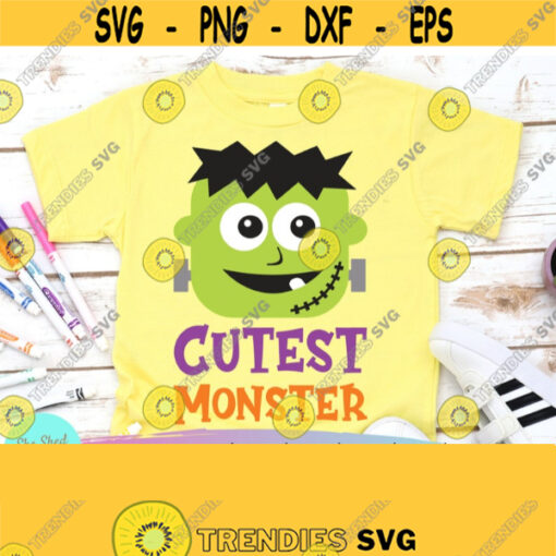 Cutest Monster Kids Shirt SVG Halloween Shirt Svg Trick or Treat Svg Trick or Treat Svg Funny Halloween SVG Cute Halloween Svg Design 328
