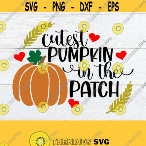 Cutest Pumpkin In The Patch Girls Halloween Shirt SVG Girls Halloween SVG Cute Girls Halloween svg Kids Halloween svg Cut File SVG Design 324