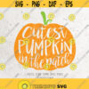 Cutest Pumpkin In The Patch Svg File DXF Silhouette Print Vinyl Cricut Cutting SVG T shirt Design Halloween SVG Thanksgiving svg Fall svg Design 477