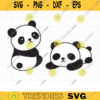 Cuttable Baby Panda SVG DXF Cute Sleeping Lazy Panda svg dxf file for Cricut and Silhouette Commercial Use Clipart Clip Art copy