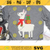 Cuttable SVG Llama with Christmas Presents Gifts Llama Wearing Scarf svg DXF Cuttable Christmas Llama PNG Clipart Clip Art Commercial Use copy