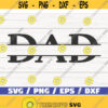 DAD SVG Dad Split Monogram SVG Cut File Cricut Commercial use Instant Download Fathers Day Svg Kids Names Design 926