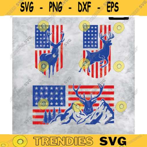 DEER HUNTING SVG Hunting Svg Deer Svg American flag Svg Mountains Svg Flag Svg Design 160 copy