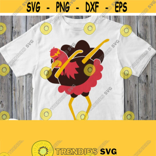 Dabbing Turkey Svg Thanksgiving Day Svg Funny Giving Thanks Designs Thanksgiving Turkey Svg Cut File for Cricut Silhouette Clipart Png Design 475