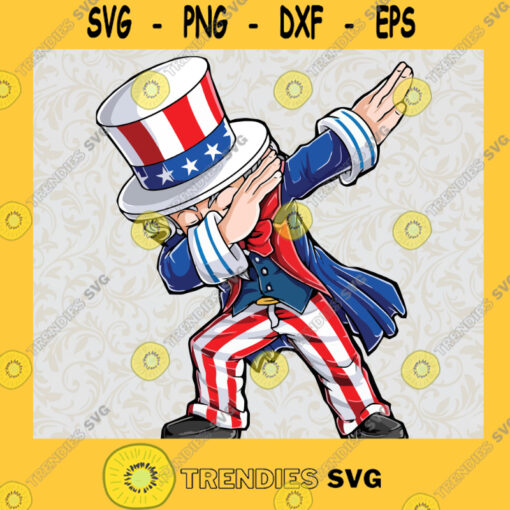 Dabbing Uncle Sam Svg America Svg 4th of July SVG Flag American SVG