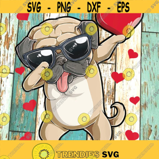 Dabbing pug valentines svg Archives Buy t shirt designs Design 376