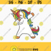 Dabbing unicorn svg unicorn svg unicorn birthday svg Magical unicorn svg unicorn face svg Cricut Silhouette Cut File SVG DXF EPS Design 18