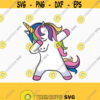Dabbing unicorn svg unicorn svg unicorn birthday svg Magical unicorn svg unicorn face svg Cricut Silhouette Cut File SVG DXF EPS Design 219