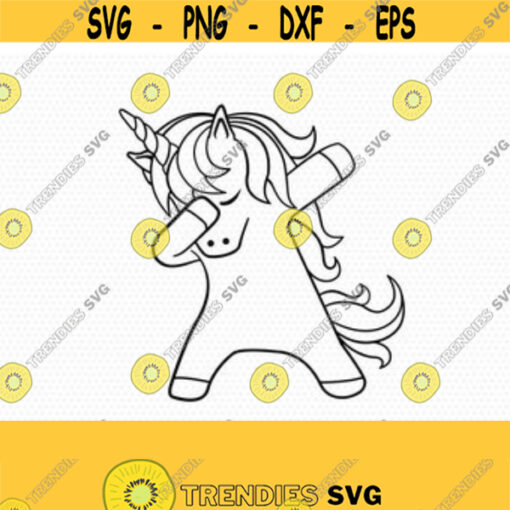 Dabbing unicorn svg unicorn svg unicorn birthday svg Magical unicorn svg unicorn face svg Cricut Silhouette Cut File SVG DXF EPS Design 248