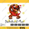 Dachshund Mom SVG PNG Custom File Printable File for Cricut Silhouette