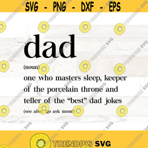 Dad Definition svg dad funny svg father svg Fathers Day svg dadlife svg dad svg file cricuit silhouette cameo clipart commercial use Design 752