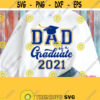 Dad of A Graduate 2021 SVG Grads Dad Shirt SVG Father Shirt Graduation 2021 Cricut Silhouette Dxf Varsity Jersey Varsity Blue Yellow Design 73