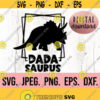 Dada Saurus Svg T Rex Daddy Shirt Design Dinosaur Birthday Dadasaurus Digital Download Dinosaur Clipart Dad Dino Birthday SVG Design 410