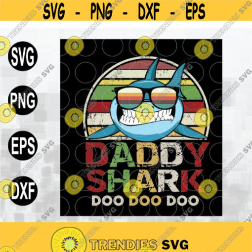 Daddy Shark svg file. Doo Doo Doo Tee. Short Sleeve svg file file digital Design 22