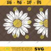 Daisy SVG Full and Split Half Daisy Flower Svg Dxf Cut Files for Cricut PNG Clipart Commercial Use copy