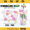 Daisy SVG Starbucks Cold Cup Starbucks svg Cold Cup Wrap Flowers Floral Spring Summer SVG Files for Cricut Digital download 123