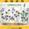 Daisy Starbuck Cold Cup SVG Daisy SVG Flower svg Floral svg DIY Venti for Cricut 24oz venti cold cup Instant Download Design 70