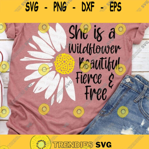 Daisy Svg Wildflower Svg Wildflower Png Daisy Png Flower SVG Svg Files For Cricut Silhouette Sublimation Designs Downloads