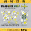 Daisy flower Bee SVG Bee Love svg Honey Bee svg Full Wrap bee flower for Starbucks cold cup 24 oz Starbucks cup svg files for Cricut 51