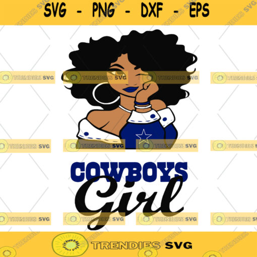 Dallas Cowboys Girl NFL Svg Girl Nfl Sport Sport Svg Girl Cut File Silhouette Svg Cutting Files Download Instant BaseBall Svg Football Svg HockeyTeam