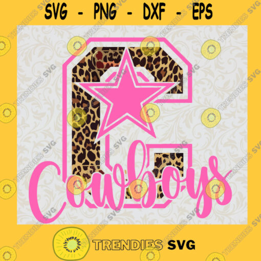 Dallas Cowboys New Pink Star Leopad Letter C SVG Birthday Gift Idea for Perfect Gift Gift for Friends Gift for Everyone Digital Files Cut Files For Cricut Instant Download Vector Download Print Files